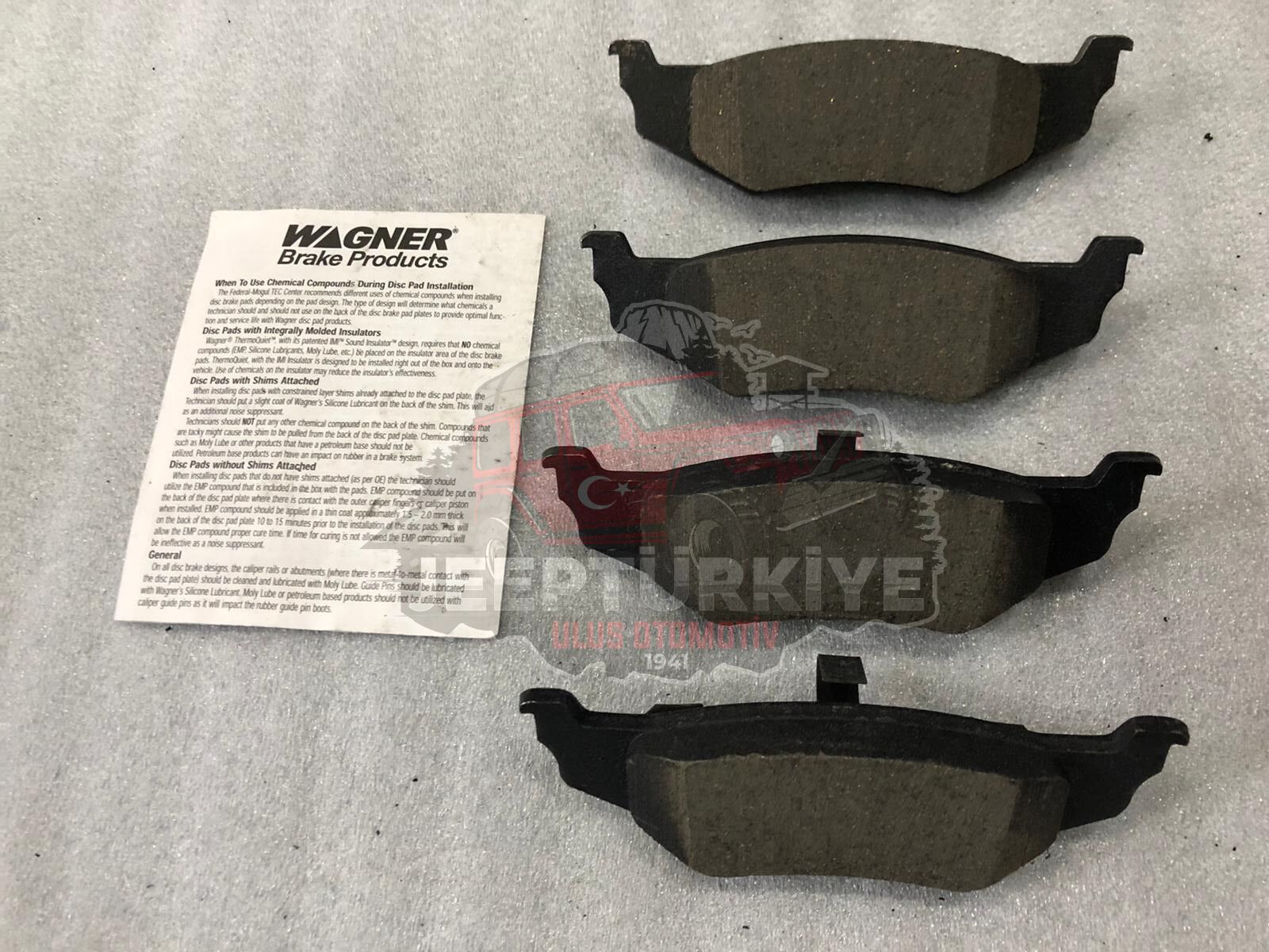 300M 99/04 - CONCORDE 93/2004 - LHS 95/01 - PT CRUİSER 03/10 - NEON 03/05 - NEW YORKER 95/96 ARKA BALATA ZD782