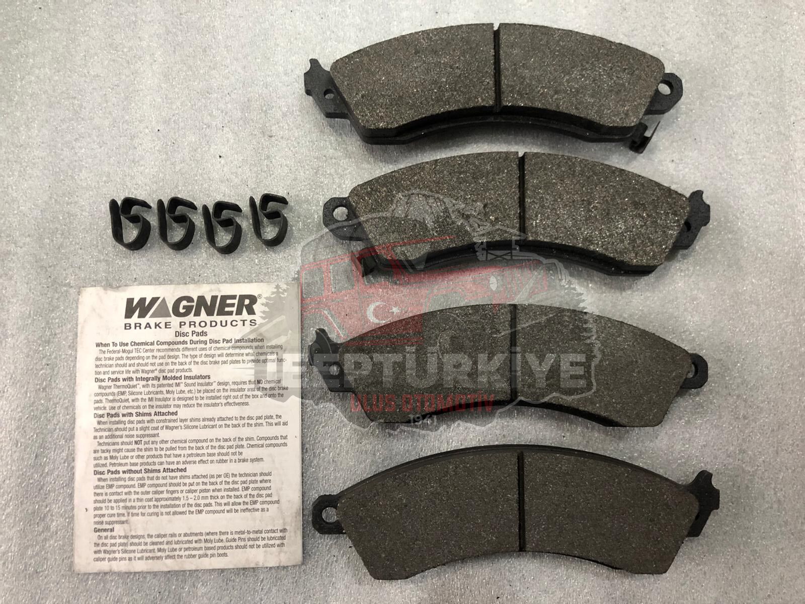 CAMARO 85/92 - CORVETTE 88/96 - MUSTANG 94/2004 - PONTİAC FİREBİRD 85/92 ÖN BALATA ZX412