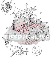 GRAND CHEROKEE WIPER GRILLE WICK 1993/1998 MOPAR 55030432
