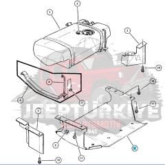 GRAND CHEROKEE ZJ GASOLINE TANK GUARD 1993/1998 52018436